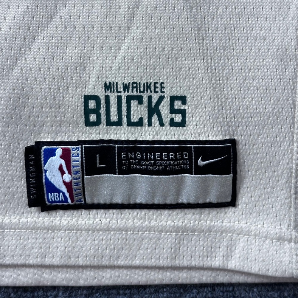 Nike Giannis Antetokounmpo #34 Cream City Milwaukee Bucks  Harley Davidson Patch - Picture 2 of 6